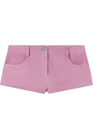 VERSACE Suede mini shorts