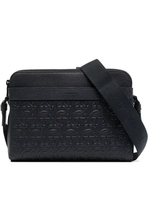 Salvatore Ferragamo Gancini-embossed messenger bag
