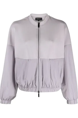 Emporio Armani Scuba-jersey panelled bomber jacket