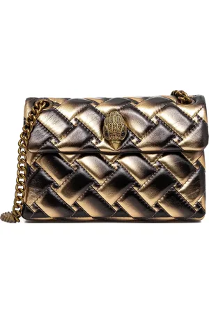 Kurt Geiger Kensington woven metallic shoulder bag