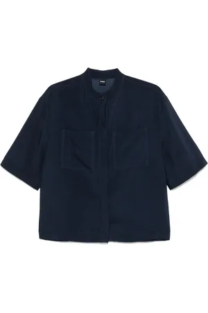 HUGO BOSS Band-collar shirt