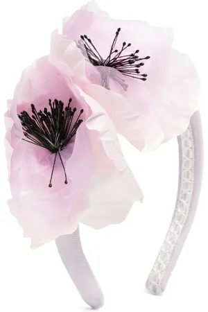 Marchesa Notte 3D floral-appliqué head band