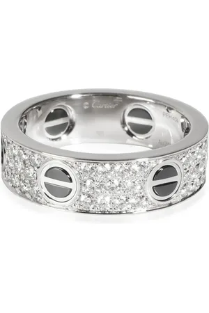 Cartier 18kt white gold Love diamond ring