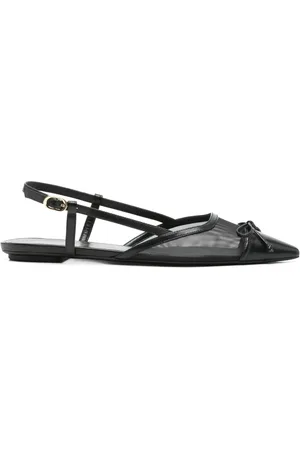 Stuart Weitzman Mesh-panel ballet flats