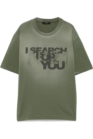Nº21 Slogan-print T-shirt