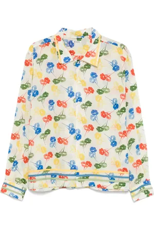 BODE Flower-stamp shirt