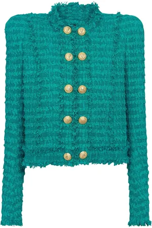Balmain Buttoned tweed jacket