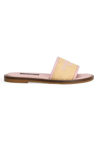 Dolce & Gabbana Embroidered-logo slides