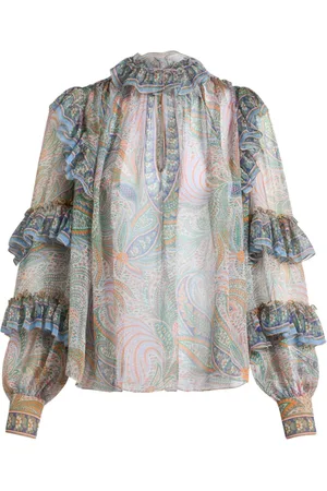 Etro Ruffled silk blouse