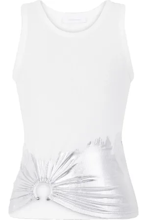 Paco rabanne Piercing-appliqu?? ribbed tank top