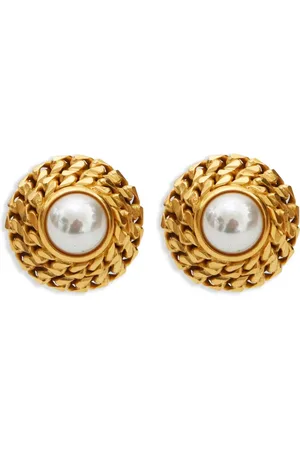 Céline 1980-1990s round clip-on earrings