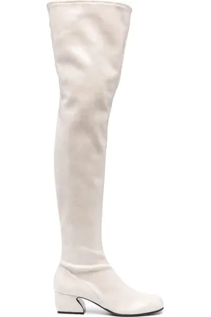 Sergio Rossi Round-toe leather 60mm boots