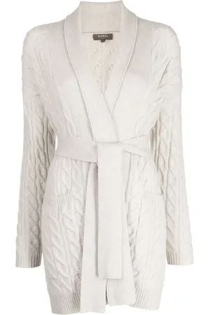 N.PEAL Cable-knit cashmere cardigan