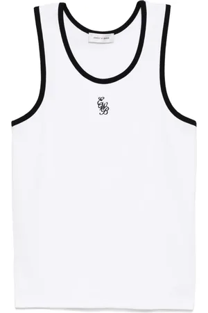 Ernest W. Baker Logo-embroidered tank top