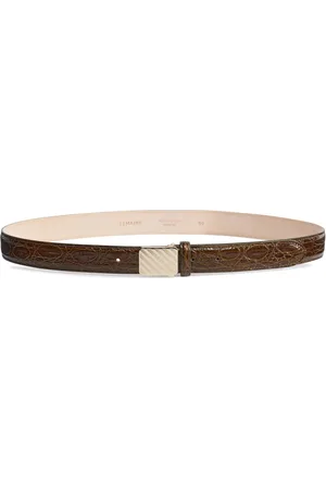 LEMAIRE Sliding-buckle leather belt