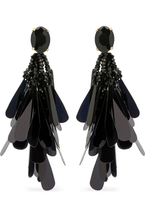 Oscar de la Renta Embellished drop earrings