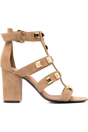 Via Roma 90mm stud-embellished sandals