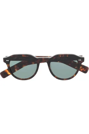 Eyevan 7285 Tortoiseshell round-frame sunglasses