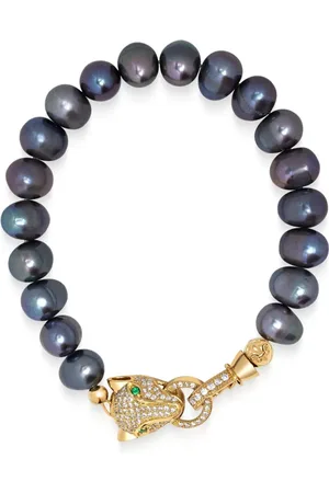 Nialaya Panther Pearl bracelet