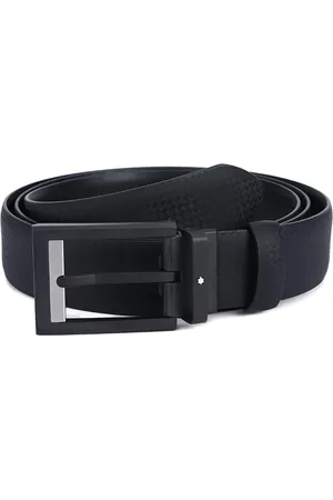 Montblanc Textured leather belt