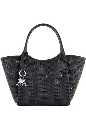 Emporio Armani Logo-key fob tote bag