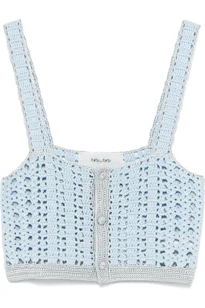 FORTE FORTE Contrast-trim top