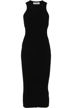 Mach & Mach Ribbed midi dress