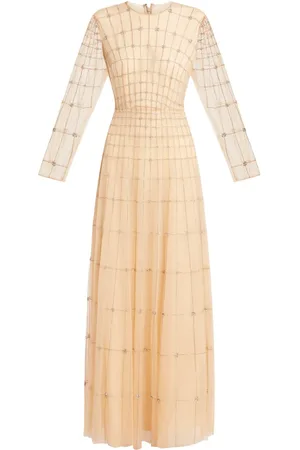 HUISHAN ZHANG Grid-effect maxi dress