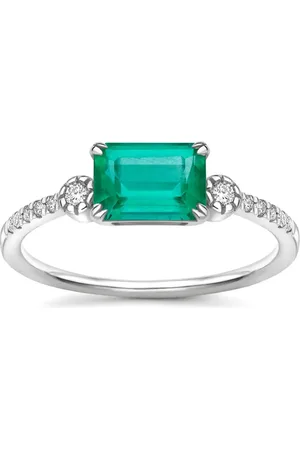 Dinny Hall 14K white gold Betony emerald ring