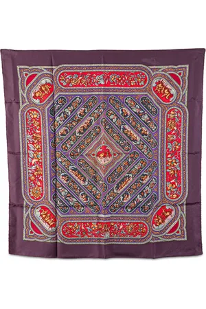 Hermès 20th Century Qalamdan Silk Scarf scarves