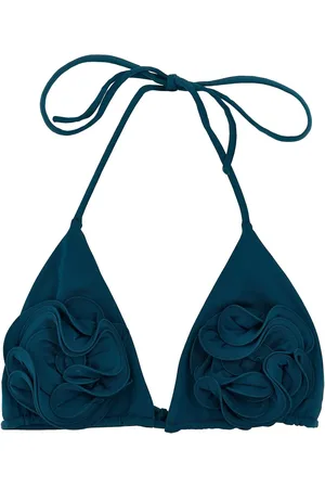 MAGDA BUTRYM Flower-detailing bikini top