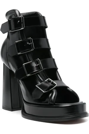 Alexander McQueen 130mm leather ankle boots