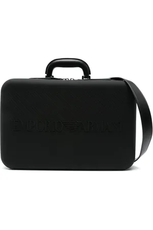 Emporio Armani Logo-embossed briefcase