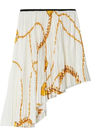 Burberry Chain-print asymmetric skirt