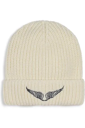 Zadig & Voltaire Logo-embroidered ribbed beanie