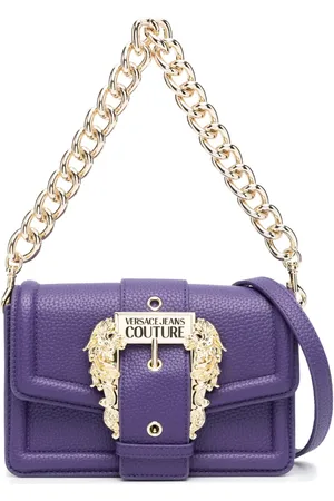 VERSACE Baroque-buckle chain-strap shoulder bag