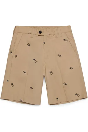 Nº21 Motif-embroidered shorts
