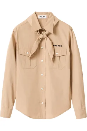 Miu Miu Neckerchief poplin shirt