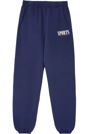 Sporty & Rich Logo-print cotton track pants