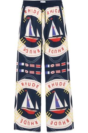 Rhude Sail Flag silk trousers