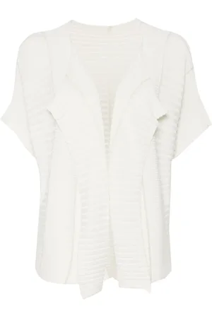Issey Miyake Ribbed-knit cardigan