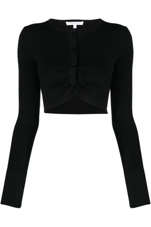 Patrizia Pepe Ruched cropped cardigan