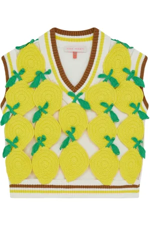 MIRA MIKATI Crochet-lemon vest