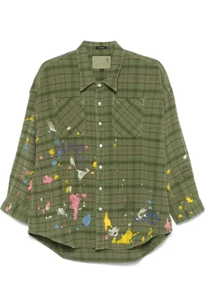 R13 Paint-splatter shirt