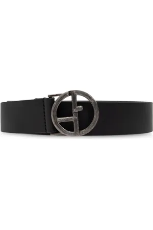 Giorgio Armani GA-logo leather belt