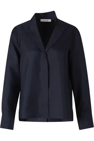Dorothee Schumacher Silk twill blouse with asymmetric lapel