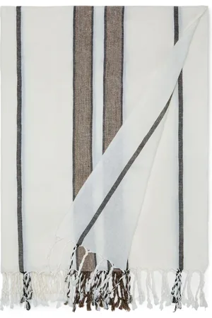 Brunello Cucinelli Striped linen towel