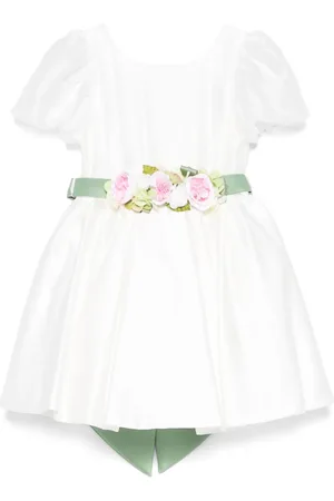 COLORICHIARI Floral-appliqué dress
