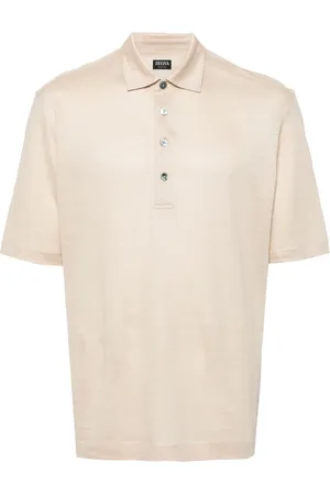Ermenegildo Zegna Short-sleeve linen polo shirt
