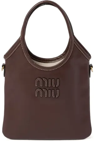 Miu Miu Ivy leather tote bag